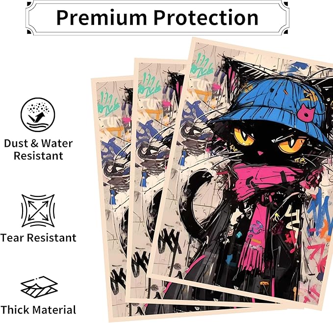 MTG Card Sleeves, Ultra Clear Front & Matte Finish Back, 100 Count Standard Size Matte Art Sleeve for Magic The Gathering (Multi-Colored)