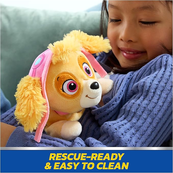 Paw Patrol GUND Skye Plush, Bean Bag Kids Toys, Lounging Skye Plush Toy, Weighted Stuffed Animal, Sensory Toy for Ages 1 and Up, 8”