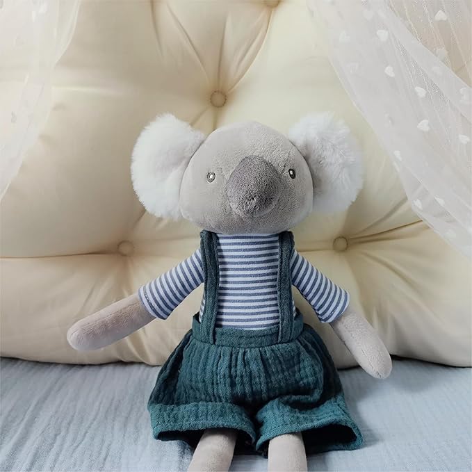 Koala Stuffed Animals,15.7" Big Boy Koala Plushies with T-Shirt,Cute Stuffed Animal for Girls As Birthday, Easter,Christmas,Valentine's Day Gift