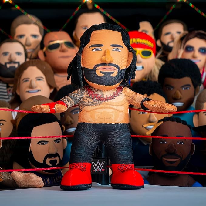Bleacher Creatures WWE Roman Reigns 10" Plush Figure - A Wrestling Superstar for Play or Display