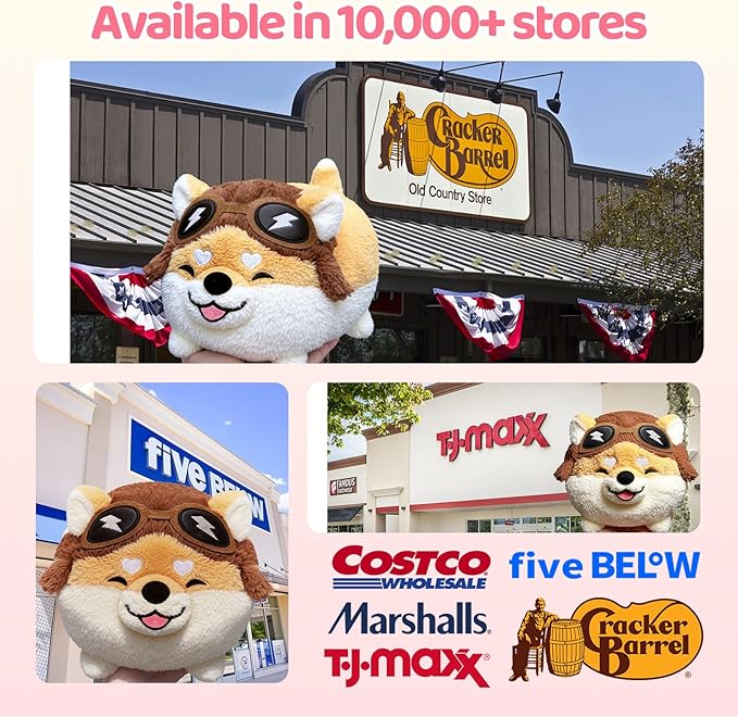 Mewaii Dog Plush, Cute Shiba Inu Plushies Pillow, Soft Puppy Stuffed Animal for Hugging, Anime Plushie Doll, Cute Stuff Toys Gift for Girls, Boys and Males (14 Inch)