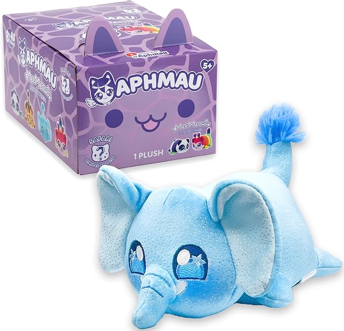 Aphmau 6” MeeMeow Mystery Plush – Series 1 Safari - 2 Pack; YouTube Gaming Channel, Blind Box, 2 of 8 Possible Safari MeeMeows, Official Merch