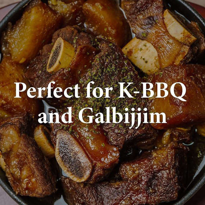 Wang Galbi Marinade, Korean BBQ Sauce for Beef Short Ribs | Sweet & Smoky Kalbi Marinade, Authentic Korean Rib Sauce, Made in Korea, No MSG, 16.93 oz Bottle