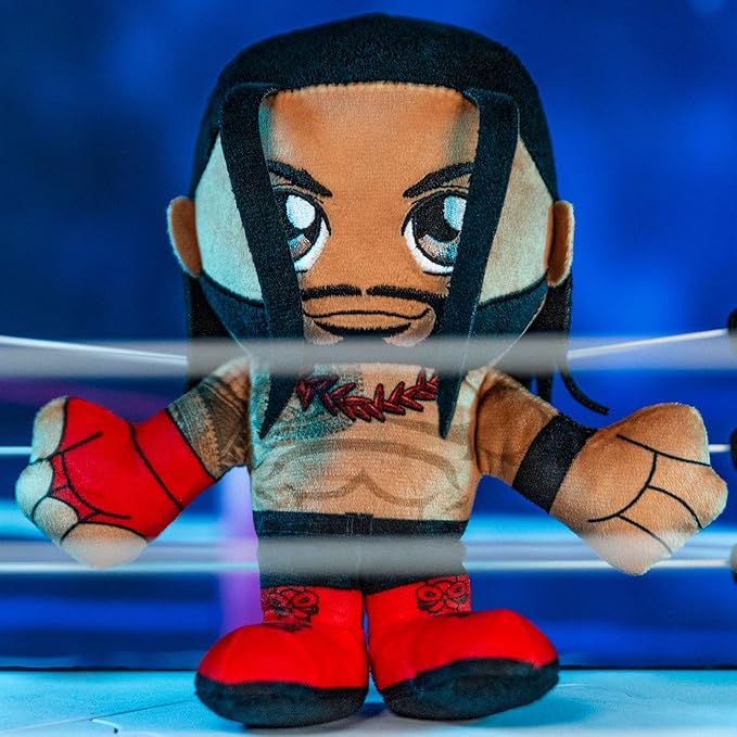 Bleacher Creatures WWE Roman Reigns 8" Kuricha Sitting Plush - Soft Chibi Inspired Toy