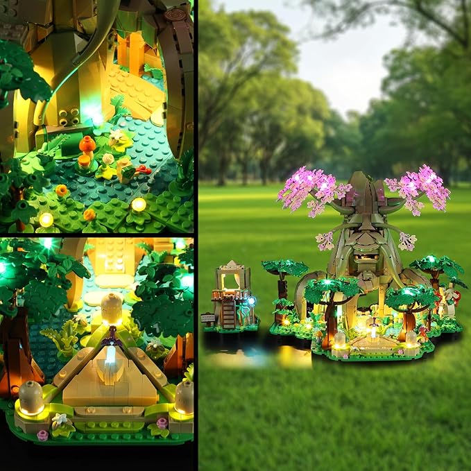 Vaodest LED Light for Lego 77092 Great Deku-Tree 2-in-1 Set,Design and Configuration Compatible with Model 77092(LED Light Only, Not Building Block Kit)