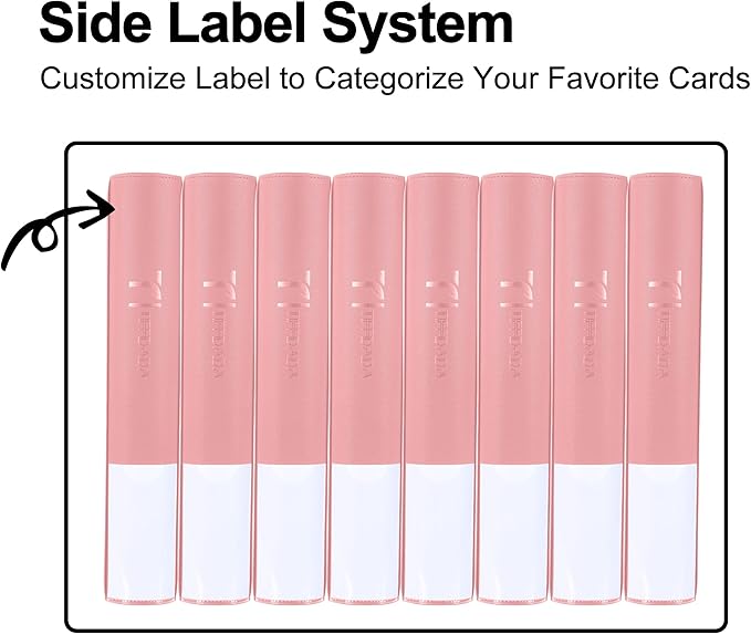 Top Loader Binder for Cards, 9 Pocket, Holds Up to 360 Toploaders with Ringless 20 Double-Sided Sleeves, Side Loading Top Loader Card Binder with Zipper for Trading Sports Cards in 3" x 4" Toploaders