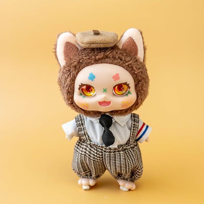 CALEMBOU Plush Doll Clothes, 6.7 Inches Cute Couple Dress Set Doll Clothes for Plush Doll, Kawaii Doll Accessories Toys Gifts for Girls(Only Clothes)
