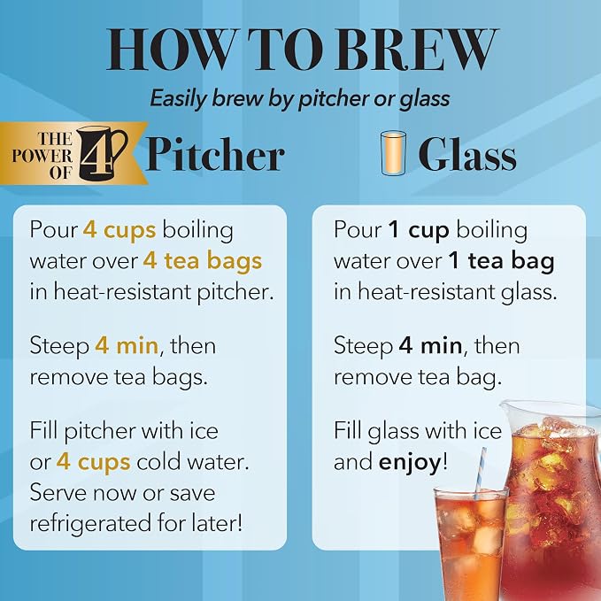 Twinings Lemon Black Iced Tea, 72 Oversized Tea Bags, Makes 18 Pitchers or 144 Servings, Unsweetened, Caffeinated, 72 Count (Pack of 1)