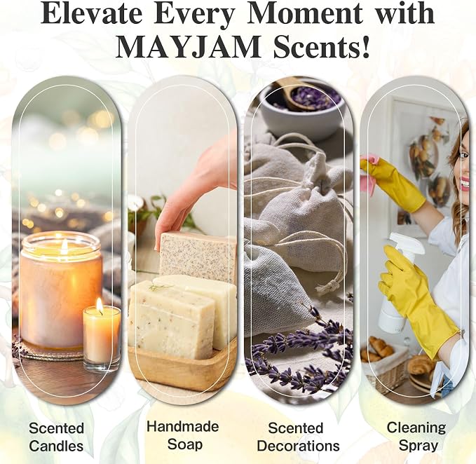 Lemon Essential Oil, MAYJAM Large Volume Pure Essential Oils with Glass Dropper, Lemon Oil Essential Oils for Aromatherapy Diffusers DIY, 100ml
