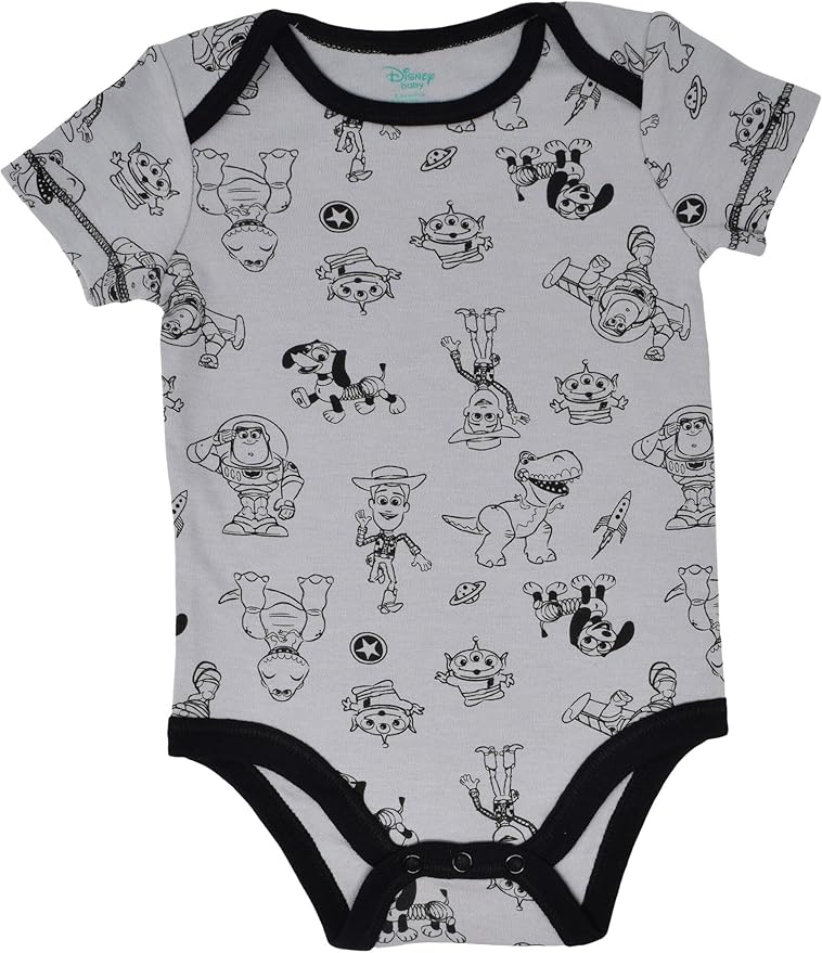 Disney Baby 5 Pack Bodysuits Newborn to Infant Sizes (Newborn - 24 Months)