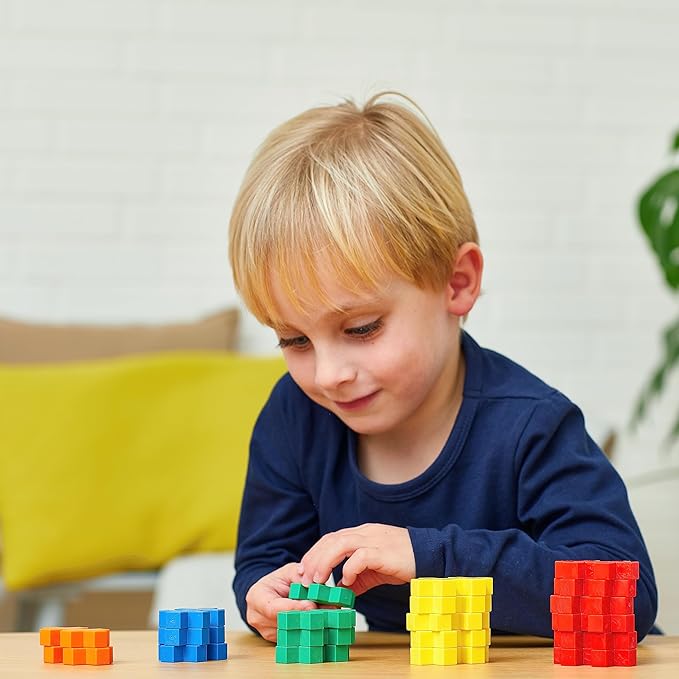 PLUS PLUS - Learn to Build Big Activity Tub, 410 Pieces - Interlocking Building Stem Toy, Large Puzzle Blocks for Toddlers and Preschool