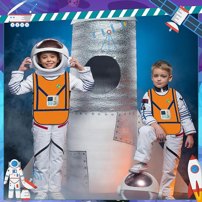 Panitay 12 Pcs Kids Dressing up Costumes Toddler Kids Dress up Vests for Boys Girls Party Pretend Play Costume Supplies
