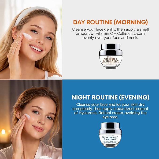 Clear Beauty Face Moisturizer Cream Value Set – Dermatologist Tested, Anti Aging, Korean Skin Care – Firms, Deep Hydration, Smooth & Rejuvenates Skin – Vegan, Clean Beauty, Cruelty Free – Pack of 2