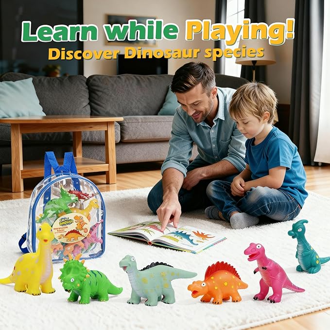 No Hole Dinosaur Bath Toys: Mold Free Bathtub Toys for Toddler Kids