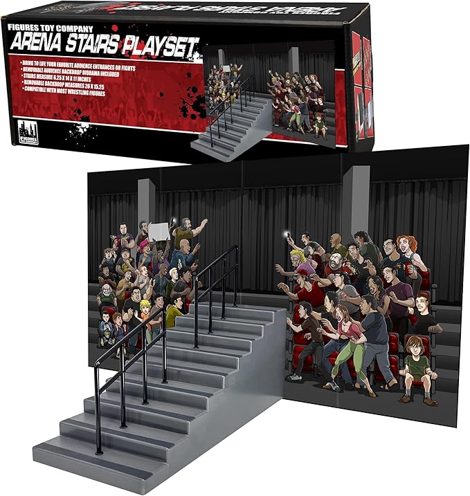 Arena Stairs Playset for Wrestling Action Figures