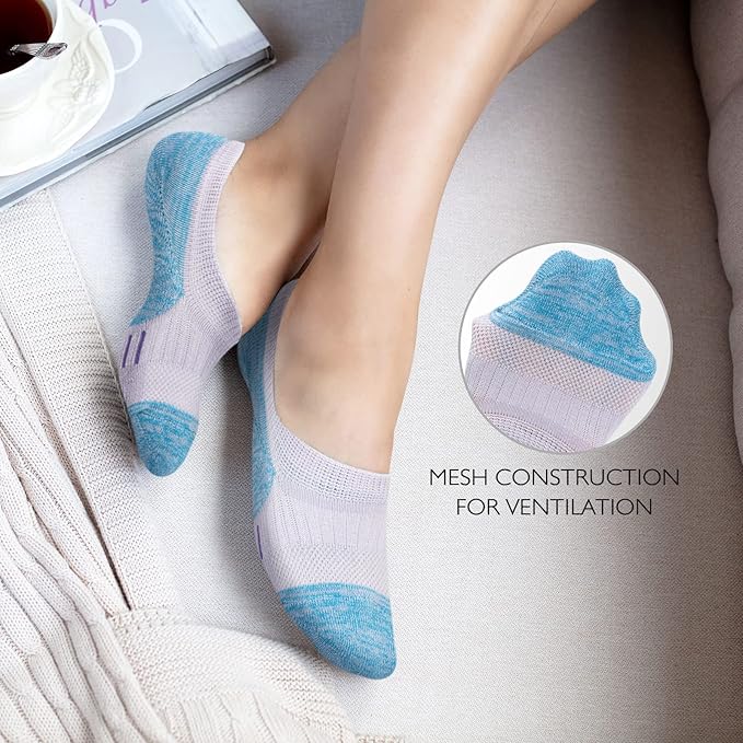 Gonii Womens No Show Socks Athletic Ankle Socks Cushioned Running Low Cut 5-8 Pairs