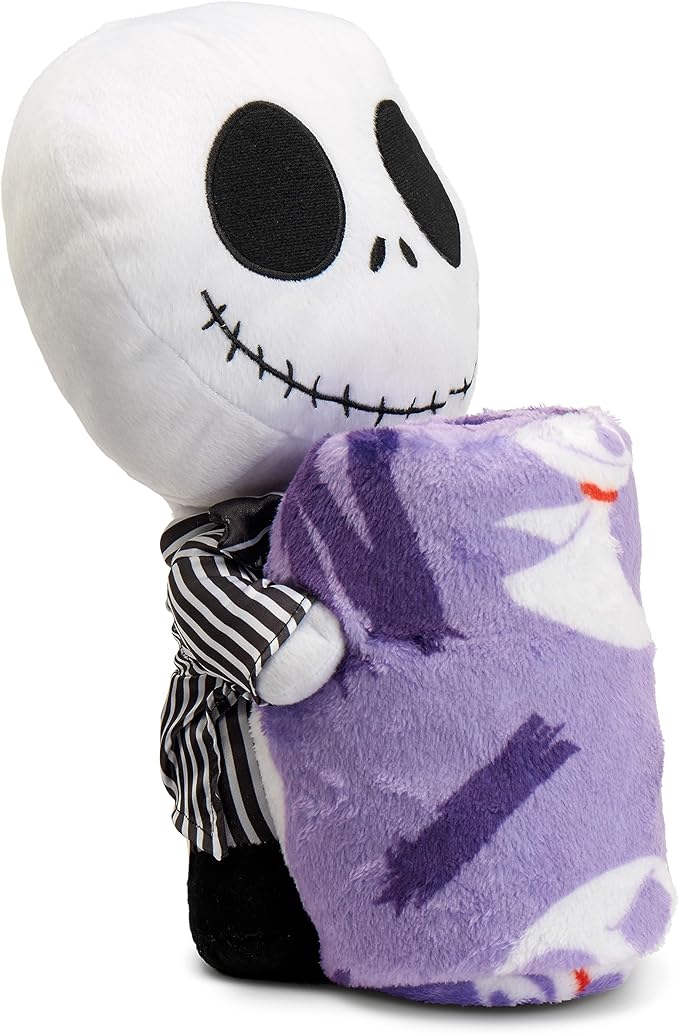 Northwest Character Hugger Pillow & Silk Touch Throw Blanket Set, 40" x 50", Nightmare Before Christmas - Nightmare Friends