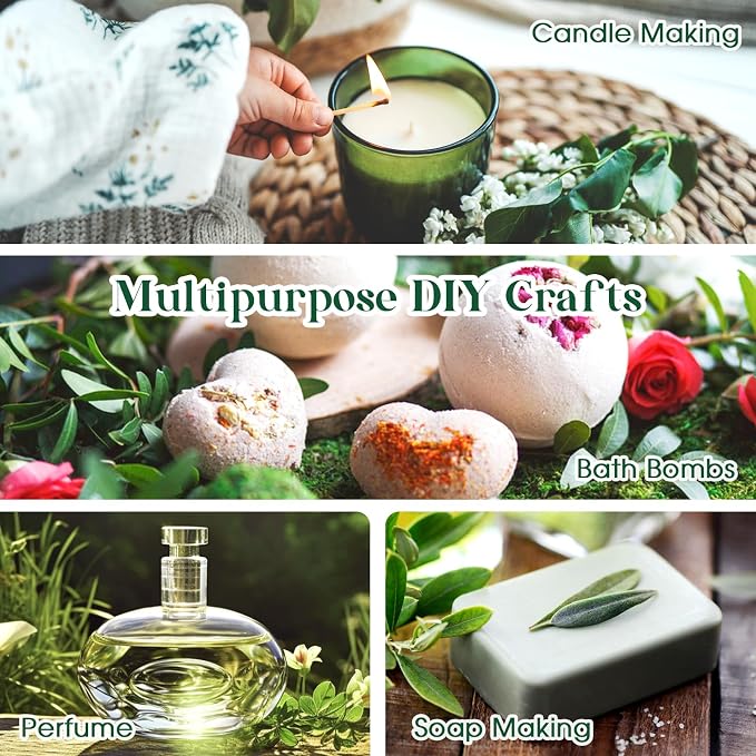 Essential Oils Set - 16x5ml Essential Oil for Diffusers for Home, Humidifier, Aromatherapy, Massage, Soap, Candle Making (0.17oz)