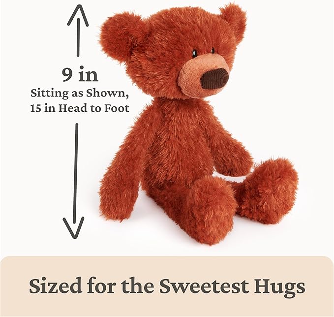 GUND Toothpick Pumpkin Pie, Teddy Bear Stuffed Animal for Ages 1 and Up, Pumpkin Orange, 15”