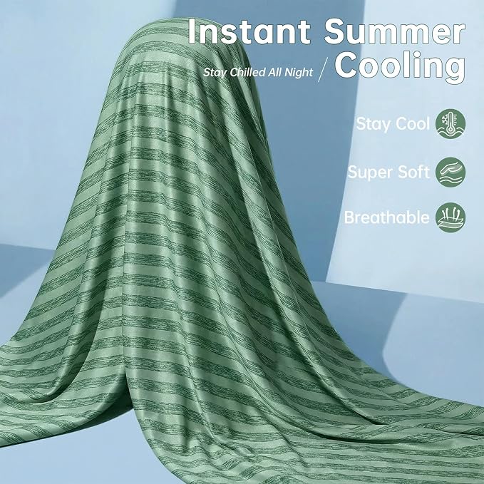 Guohaoi Cooling Blanket for Hot Sleepers and Night Sweats 60"x90" Full Size | Arc-Chill Q-Max >0.5 Cool Fiber,100% Oeko-Tex Certified Lightweight Summer Blanket for Travel/Outdoor Ultra Cold Breathable