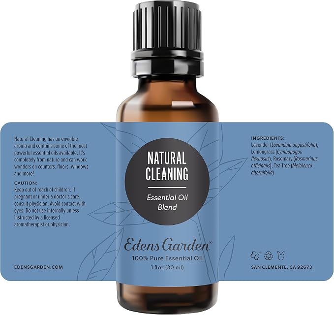 Edens Garden Natural Cleaning Essential Oil Blend, 100% Pure & Natural Premium Best Recipe Therapeutic Aromatherapy Essential Oil Blends 30 ml