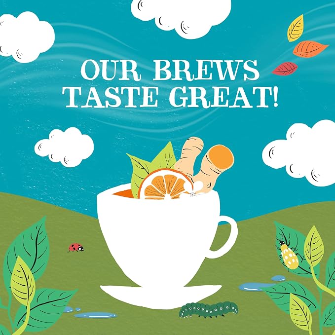 Clipper Tea, Orange & Turmeric, Organic Tea with Licorice Root, Orange Peel and Hibiscus, Plant Based Herbal Tea, Caffeine Free British Tea, 1 Pack, 20 Unbleached Tea Bags