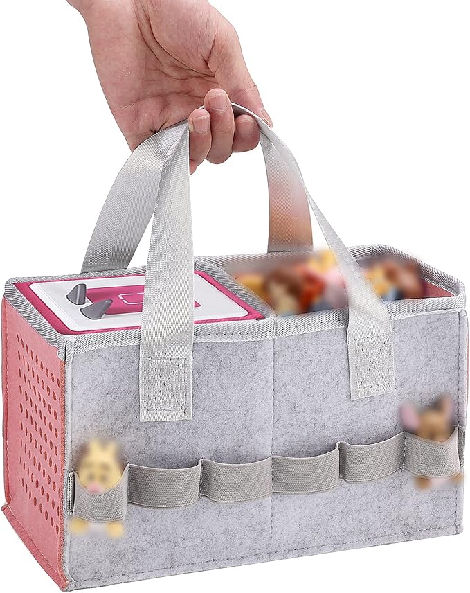 MEILADY-X Case for Toniebox Starter Set - Bag with Handle | Portable Travel Carry Case for Toniebox Compatible with Tonies (Pink)