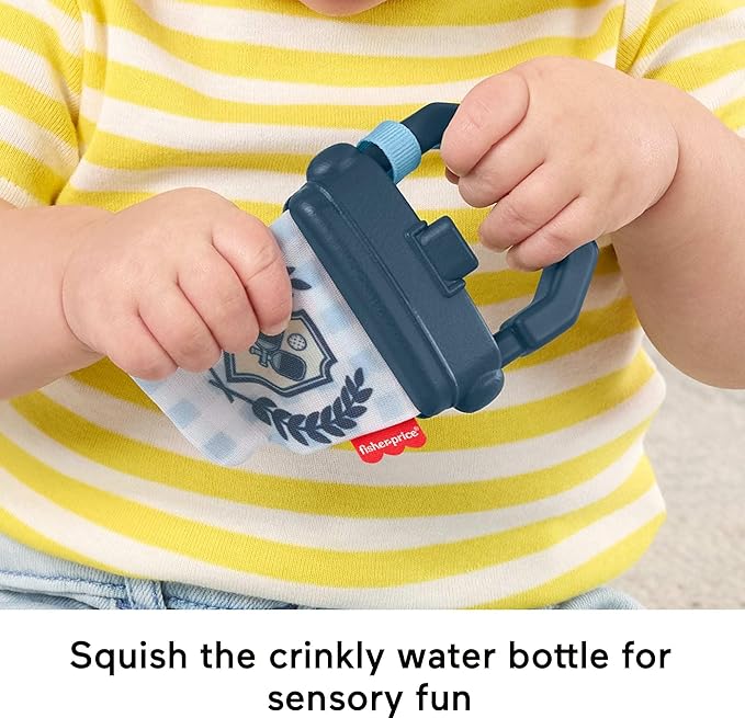 Fisher-Price Baby Toys Mini Me Moments Let’s Play Pickleball Set, 3 Sports-Themed Sensory Activities for Newborns Ages 3+ Months