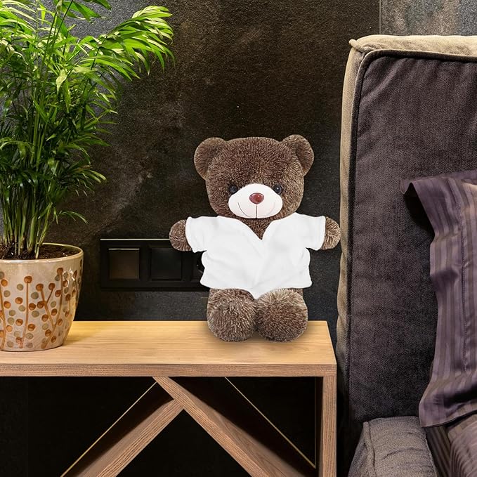 Stuffed Animal Robe Mini Bear Dolls Soft and Comfortable Bath Doll Accessories for Dollhouse Bathroom Props and Dress