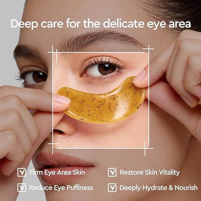 Under Eye Patches For Puffy Eyes and Dark Circles, Soothing Hydrating Eye Mask with Calendula, Green Tea, Retinol, Undereye Bags Skin Care - Mothers Day Gifts for Mom (30 Pairs)
