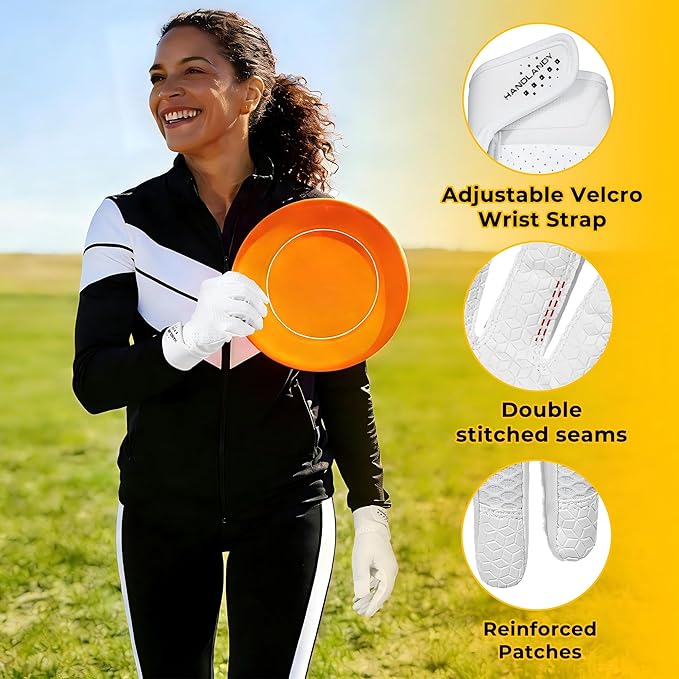 HANDLANDY Ultimate Frisbee Gloves – Flying Disc Gloves for Adults and Youth with Consistent Grip, Lightweight Breathable Fit, Perfect for Throws, Catches, and Disc Sports
