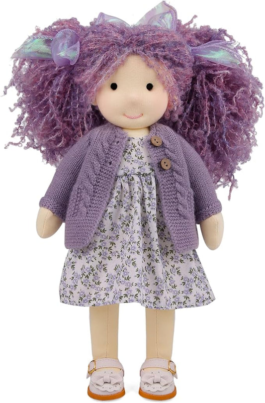 Handmade Waldorf Collect Rag Doll Birthday Present with Exquisite Box - Aurora 12"