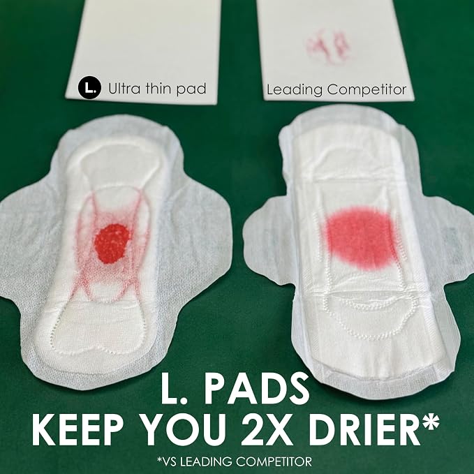 Ultra Thin Pads for Women, Organic Cotton Top Layer, Extra Long Overnight Absorbency, Menstrual Pads with Wings, Made Without Synthetic Pesticides and Fragrances, 20 Count