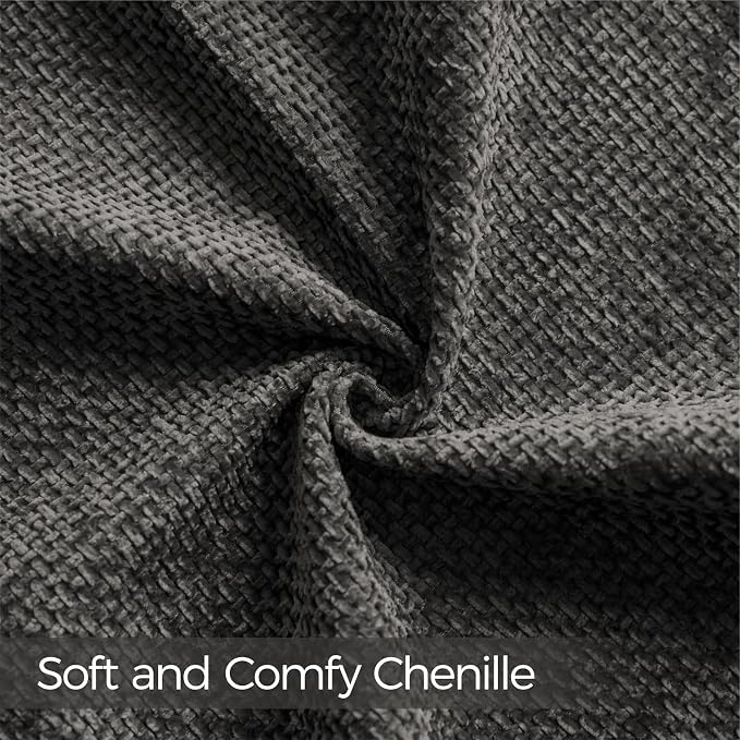 a moment Black Chenille Throw Pillow Covers 20x20 Inch Pack of 2 Modern Decorative Throw Pillow Covers Farmhouse Cross Covers Home Decor for Sofa Bedroom Living Room