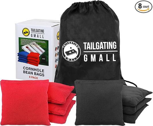 Cornhole Bags Set of 8 Regulation Professional Corn Hole Bean Bags Weather Resistant for Tossing Adults Yard Game