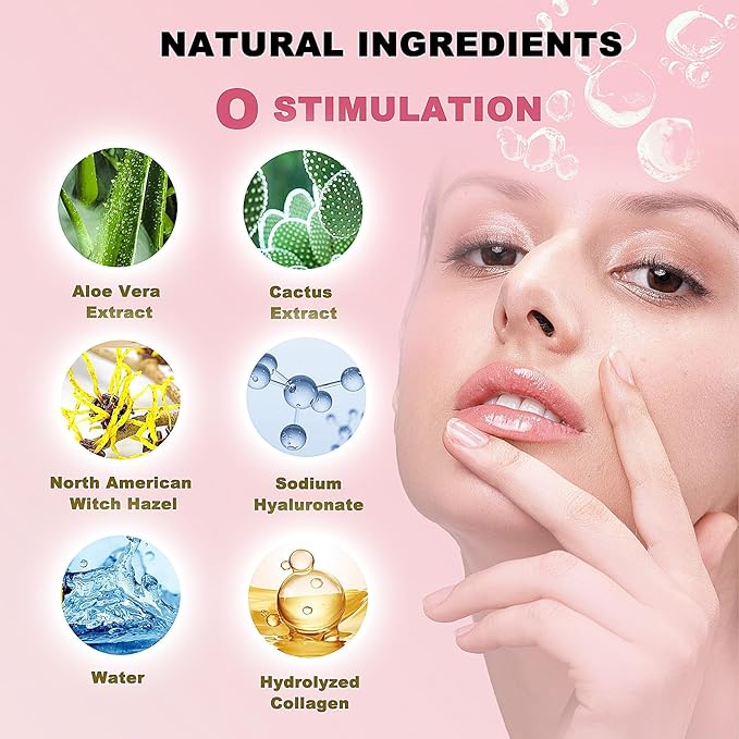 32 Pairs Eye Masks & Lip Mask, 24K Crystal Gel Collagen Under Eye Patches for Puffy Eyes, Dark Circles, Moisturizing Pink Lip, Reduce Fine Lines, Remove Lip Dead Skin, Mothers Day Gifts Bulk