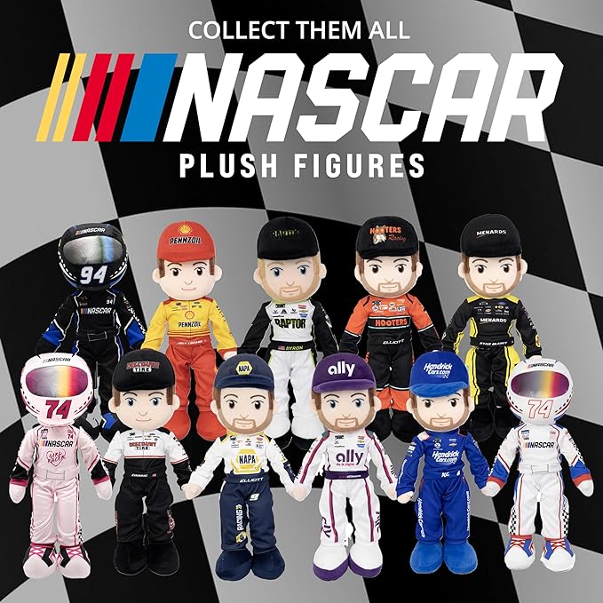 Playtime by Eimmie NASCAR-Themed Soft Baby Doll, 14-Inch Plush Racing Rag Doll for Kids, Hendrick Motorsports Kyle Larson Plush Figure, Fabric Stuffed Toy for All Ages