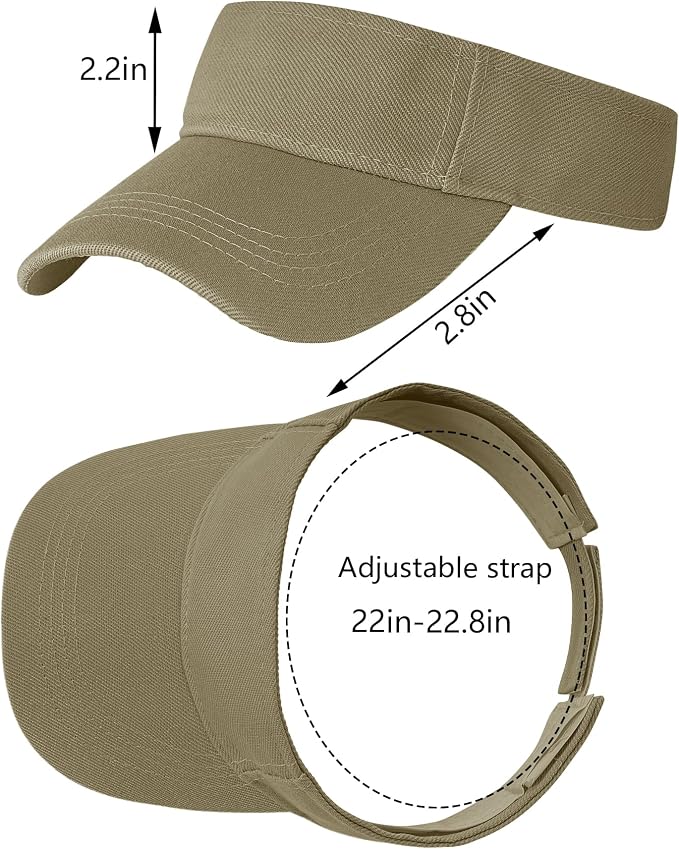 Marrywindix 1 Piece of Sport Wear Athletic Visor Sun Sports Visor Hat Visor Adjustable Cap for Women and Men