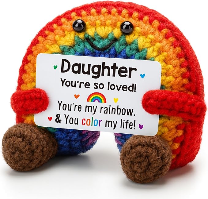 Mini Rainbow Daughter Christmas Birthday Gifts Tween Girls Trendy Stuff, Daughter Gift for 5 6 7 8 9 10 11 12 Year Old from Mom Dad, Valentines Tween Girl Gifts Trendy Stuff