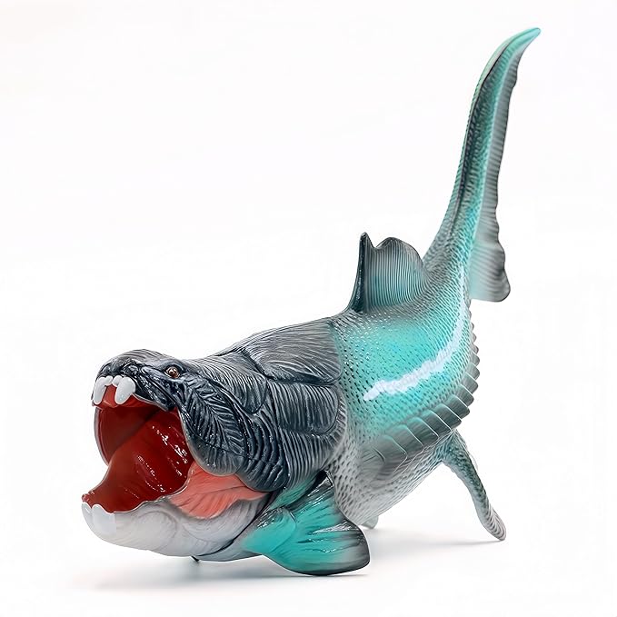 Gemini&Genius Dunkleosteus Animal Toy, Dinosaurs Realistic Dunkleosteus Figurine with Movable Jaw Action Figure Toys for Kids