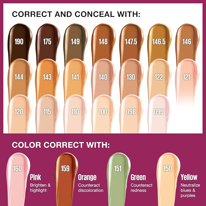 Maybelline Instant Age Rewind Instant Eraser Multi-Use Concealer, Crease-Resistant Coverage, Up to 12HR Moisturizing Wear, 175, 1 Count