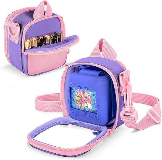 Carrying Case Compatible with Bitzee Interactive Toy Digital Pet, Portable Bag with Shoulder Strap for Virtual Electronic Pet Accessories,Purple (Bag only) Patented Design