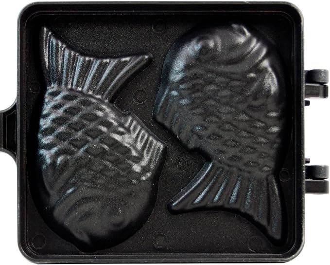 COOKKING - Taiyaki Japanese Fish-shaped Pancake Double Pan, Made in Korea