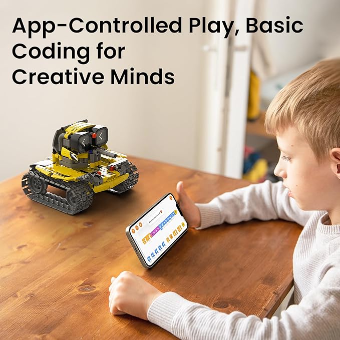 Sillbird Robot Building Kit with Remote Control for Boys Ages 8-14, STEM Coding Robotics Technic Toy Birthday Creative Gifts for Kids, Buildable 5in1 Models with 435 Pieces