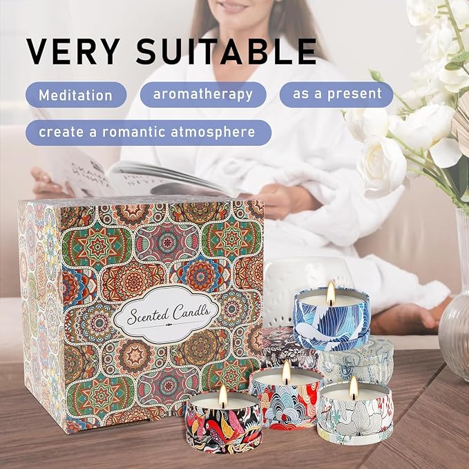 Set 36Pack Scented Candles Gifts Soy Wax Travel Tin Jar Candles for Home 2.5 OZ jar Candles for Mom, Birthday, Thanksgiving, Mother's Day,Aromatherapy,Valentine's Day Gifts