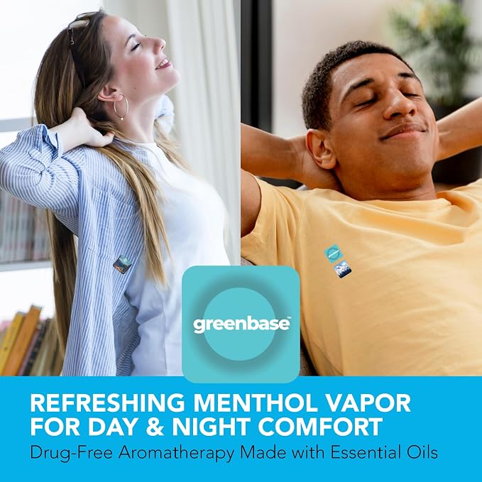 Menthol Aromatherapy Stickers for Kids & Adults – Refreshing Eucalyptus & Peppermint Vapor Aroma – Day & Night Comfort – Travel Friendly Essential Oil Stickers – 100 Pack