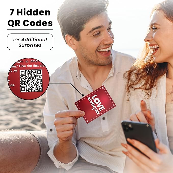Love Adventure - 40+ Fun & Romantic Scratch Off Date Night Ideas for Couples, Ideal Gifts for Anniversary, Girlfriend Birthday Gift, Bridal Shower Gift, Wedding Gifts for Couples 2025