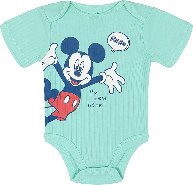 Disney Baby 5 Pack Bodysuits Newborn to Infant Sizes (Newborn - 24 Months)