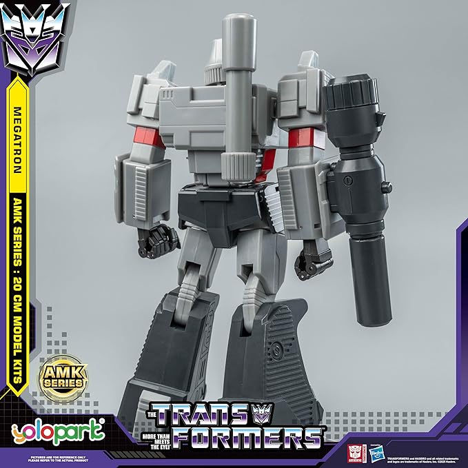 YOLOPARK Megatron Transformer Toys,AMK Series 7.87 Inch Highly Articulated Transformers G1 Action Figures with Weaponry for Adults Boys Girls,No Converting