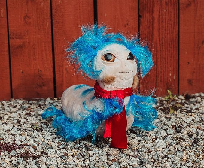 Toy Vault The Worm from Labyrinth Plush (14-Inch), Cute Plushie Stuffed Animal, Licensed Jim Henson Productions